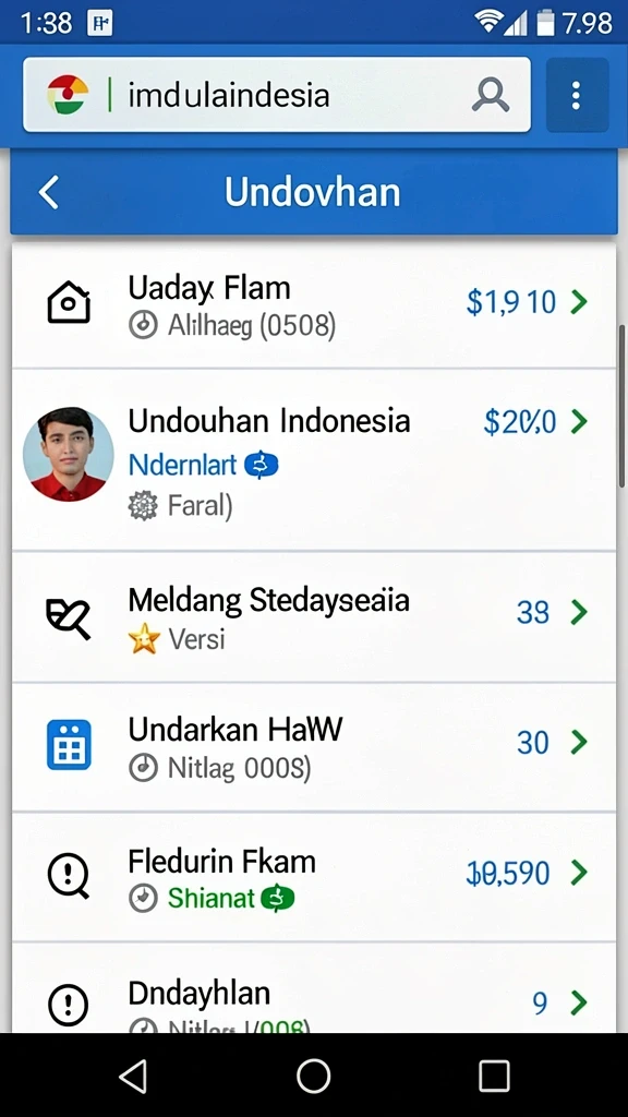 Tampilan antarmuka yang menarik dan modern.