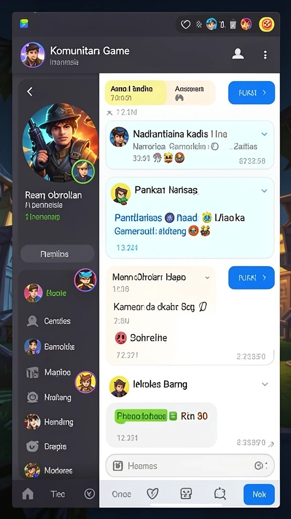 Screen gameplay yang penuh aksi dan tantangan.