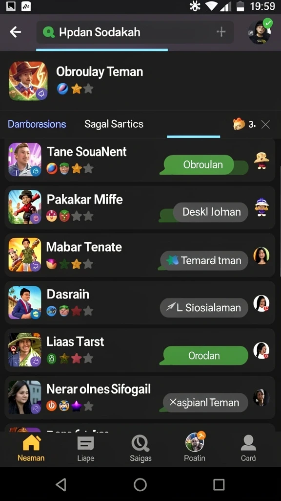 Tampilan awal yang menarik dan mudah dinavigasi.