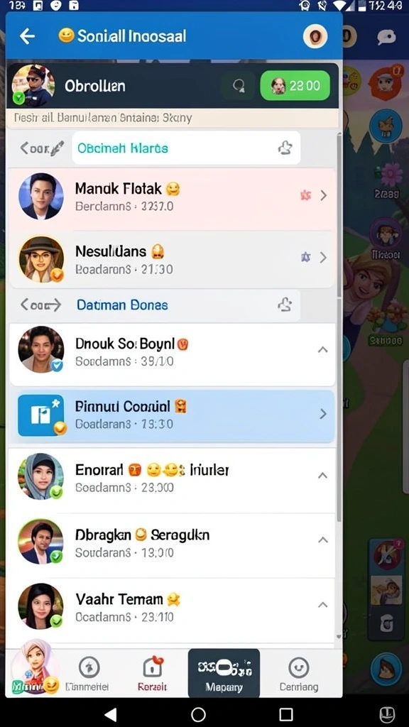 Menu permainan yang mudah dipahami dan dinavigasi.