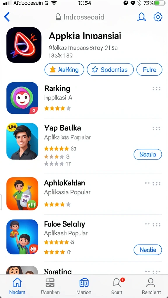 Tampilan antarmuka yang user-friendly dan menarik.