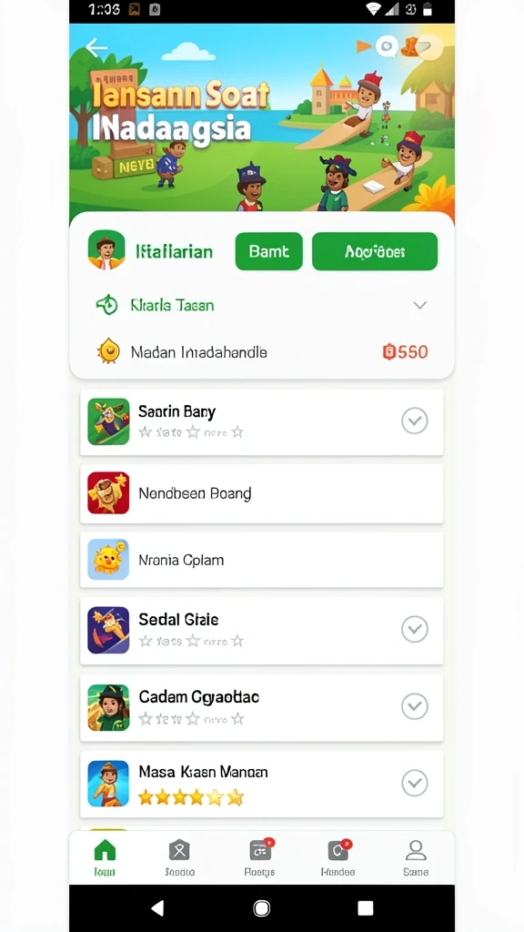 Grafis yang menawan dari permainan baru.