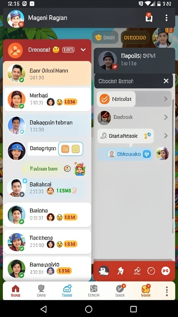Tangkapan layar menunjukkan karakter dalam petualangan.