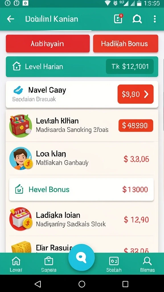 Screenshot menunjukkan antarmuka pengguna yang modern dan ramah