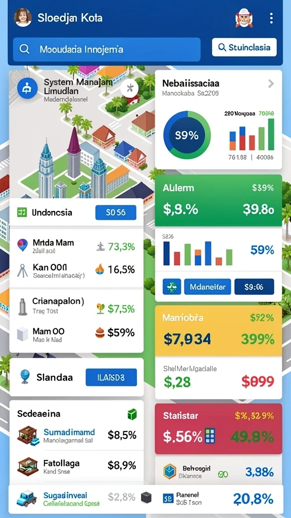 Screenshot menunjukkan antarmuka utama yang menarik.
