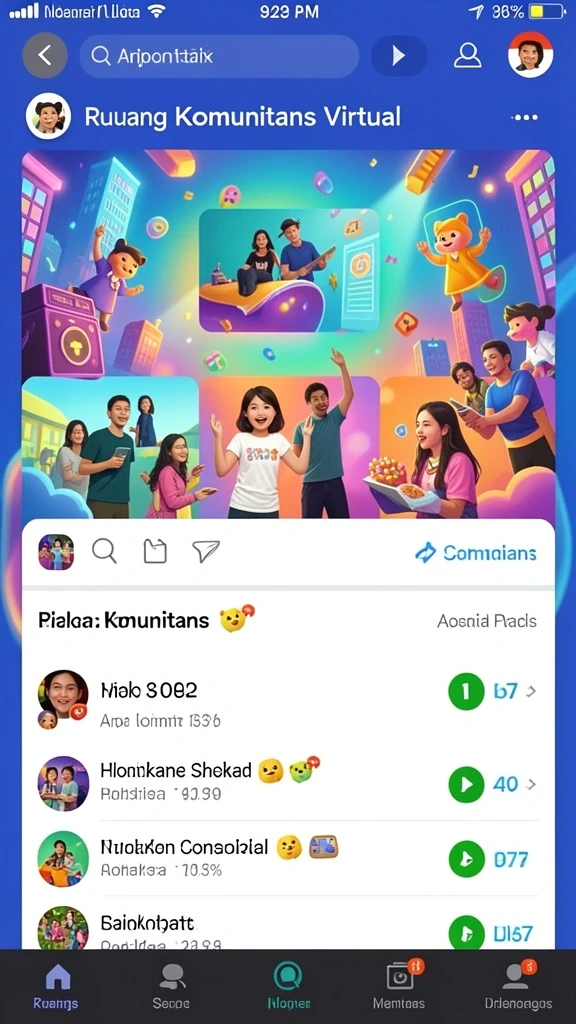 Pilihan tema permainan yang beragam dan seru.