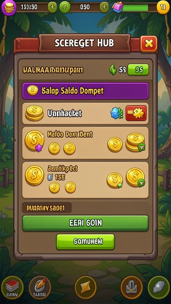 Ilustrasi dari fitur bonus yang ditawarkan dalam game.