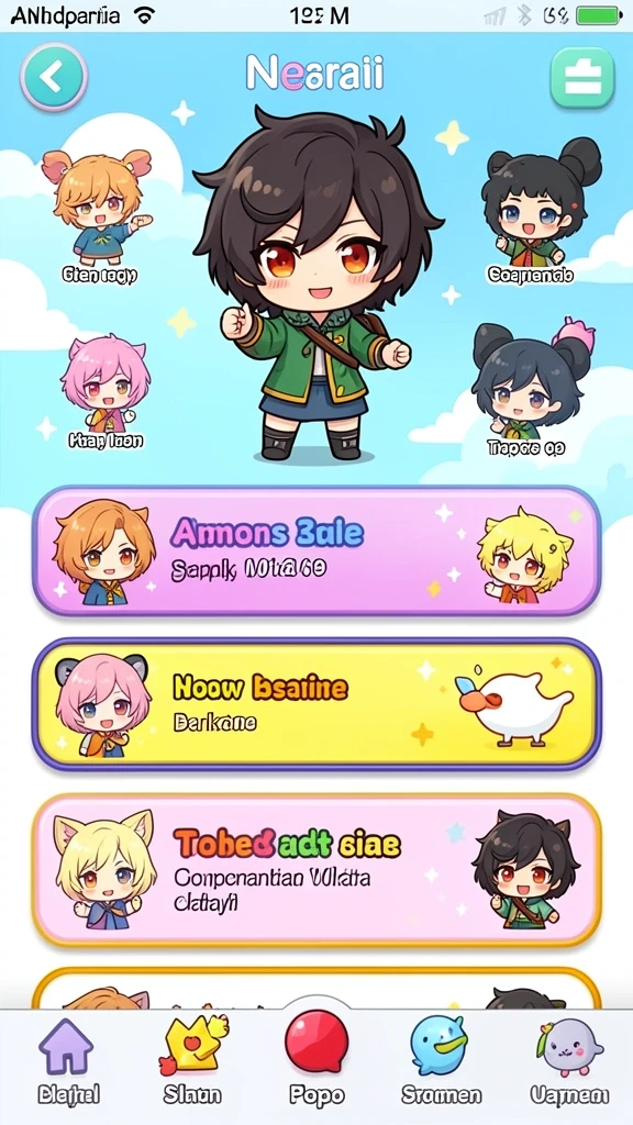 Screenshot kedua menggambarkan berbagai tema slot yang tersedia.