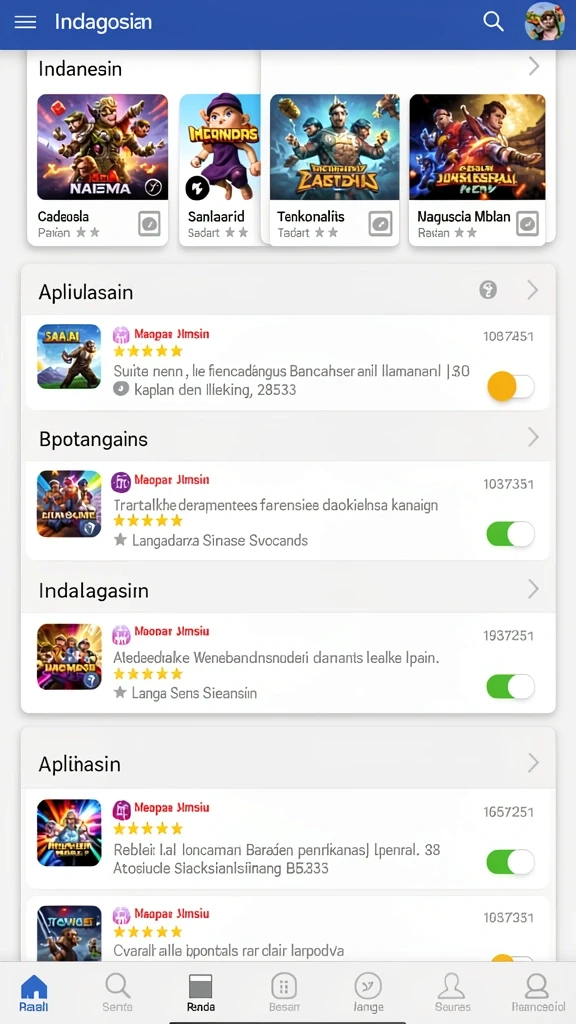 Mode kompetitif yang seru dan menantang.
