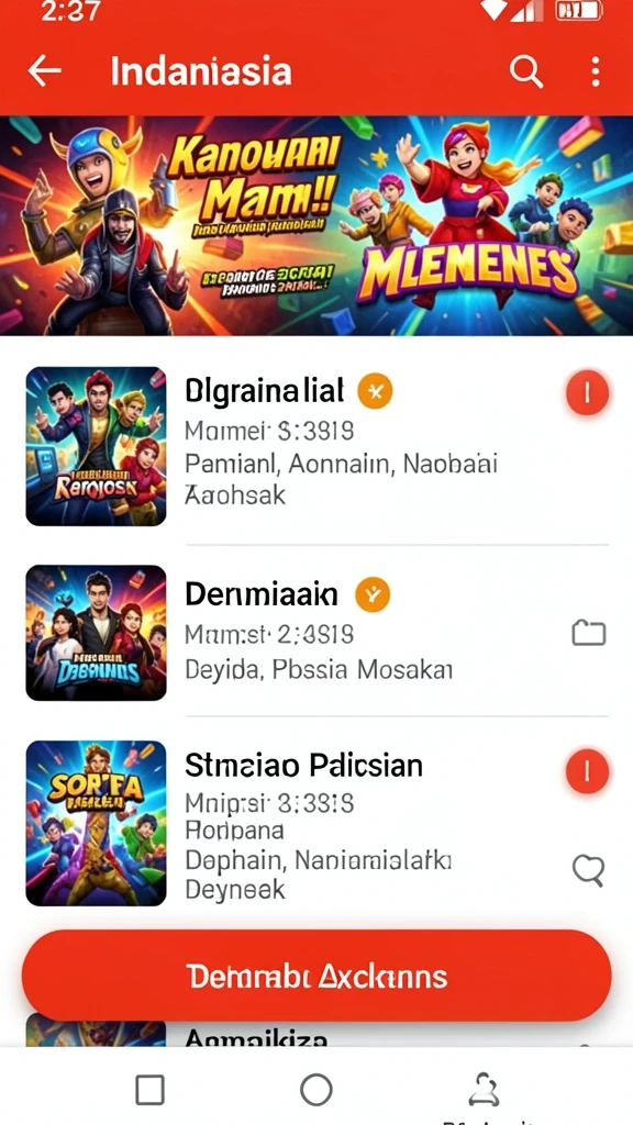 Ilustrasi grafis yang menawan di dunia NX303.
