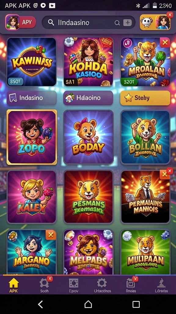 Berbagai permainan slot dengan tema yang beragam.