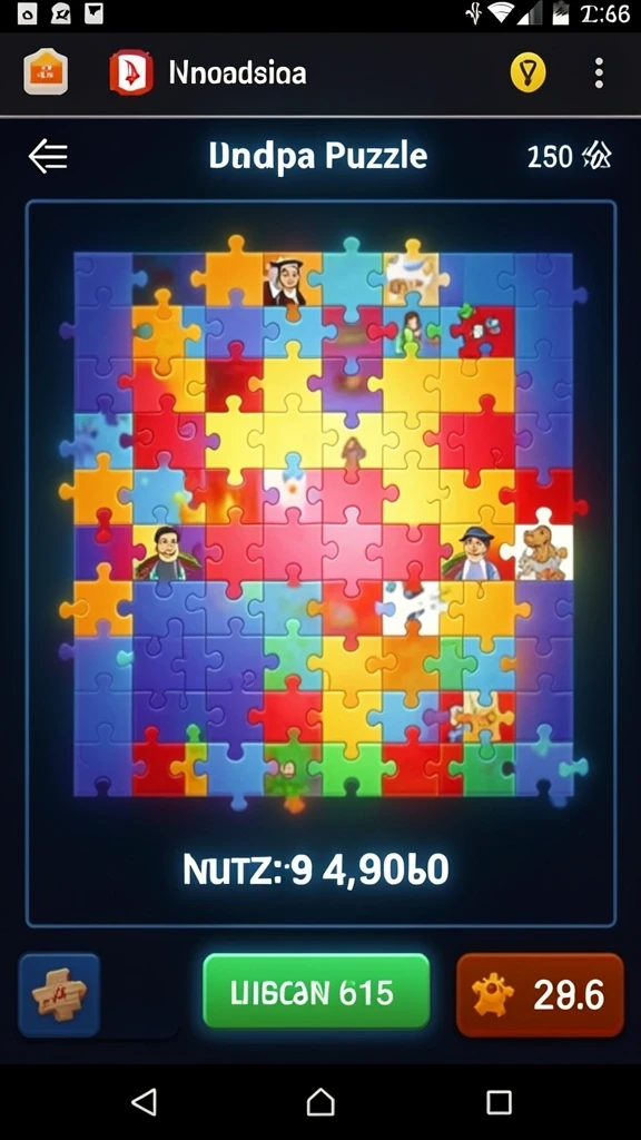 Tampilan utama game dengan karakter yang siap berpetualang.