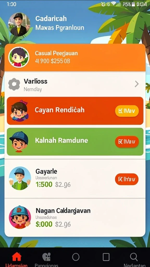 Mode multiplayer yang memungkinkan bersaing dengan teman.