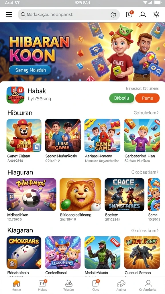 Tampilan antarmuka aplikasi yang user-friendly.