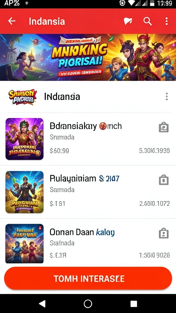 Fitur permainan yang beragam dan menarik.