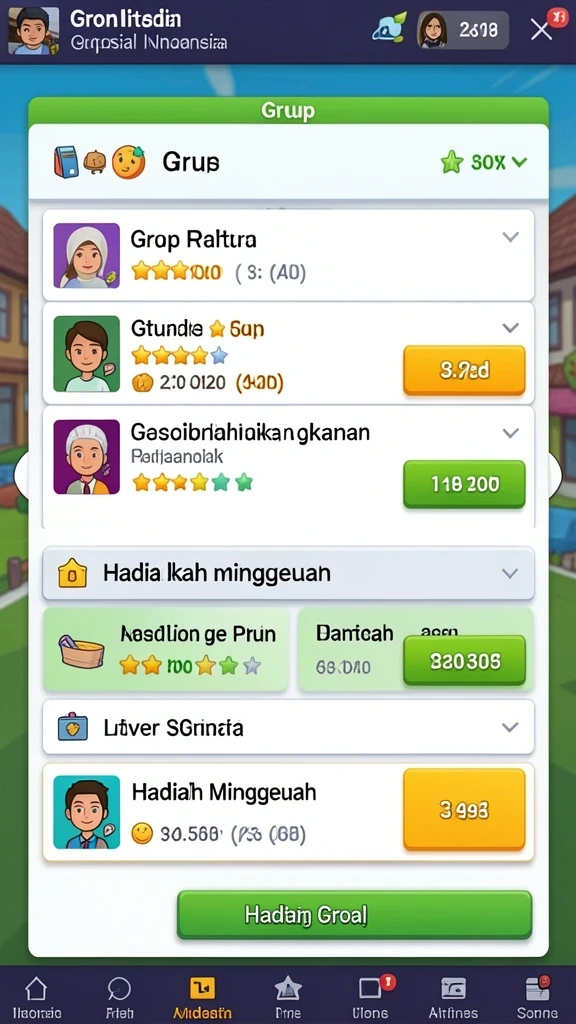 Tantangan seru yang menambah kesenangan bermain.