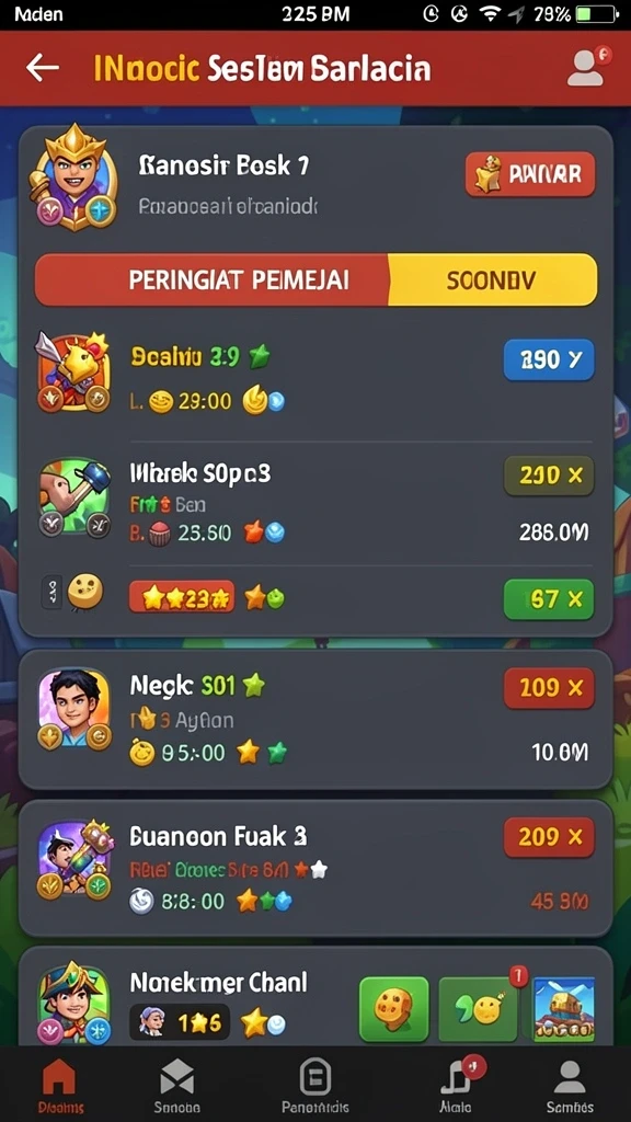Tampilan karakter kustomisasi yang menarik.