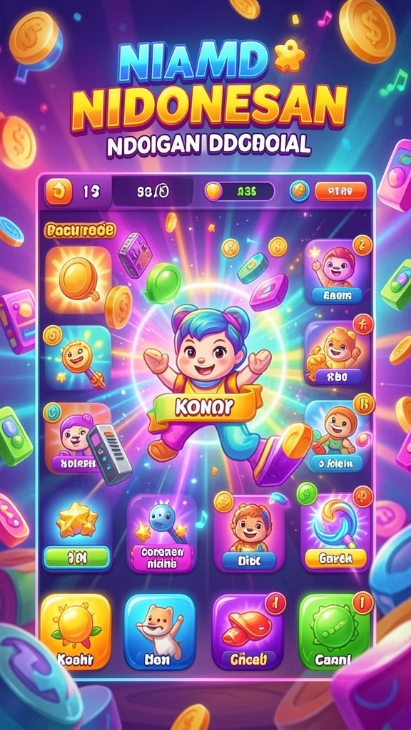 Ilustrasi karakter dengan desain menakjubkan.